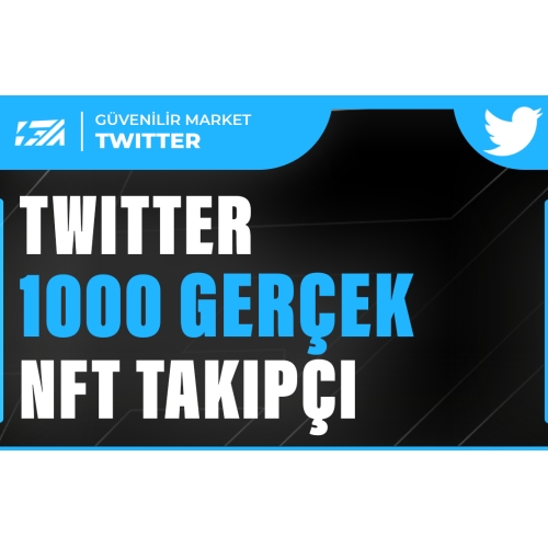  1000 Twitter NFT-Kripto Takipçi - HIZLI BÜYÜME